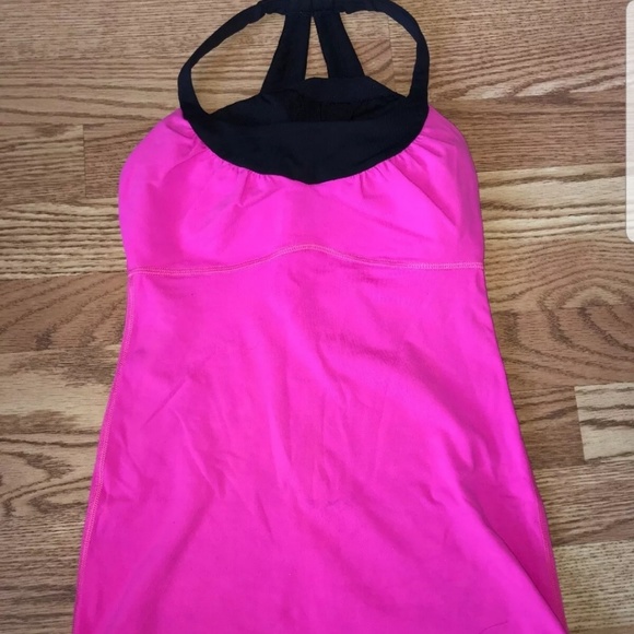 lululemon athletica Tops - Lululemon Pink and Black Tank Top